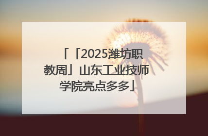 「2025潍坊职教周」山东工业技师学院亮点多多