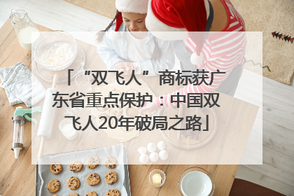 “双飞人”商标获广东省重点保护：中国双飞人20年破局之路