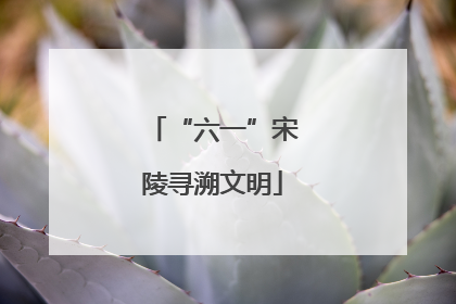 “六一”宋陵寻溯文明