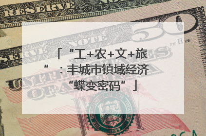 “工+农+文+旅”：丰城市镇域经济“蝶变密码”