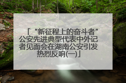 “新征程上的奋斗者”公安先进典型代表中外记者见面会在湖南公安引发热烈反响(一)
