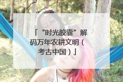 “时光胶囊”解码万年农耕文明（考古中国）