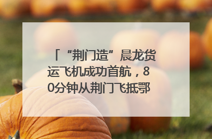 “荆门造”晨龙货运飞机成功首航，80分钟从荆门飞抵鄂州花湖机场