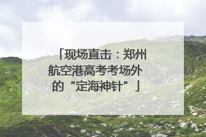 现场直击：郑州航空港高考考场外的“定海神针”