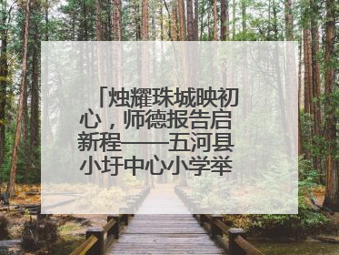 烛耀珠城映初心，师德报告启新程——五河县小圩中心小学举行师德报告会