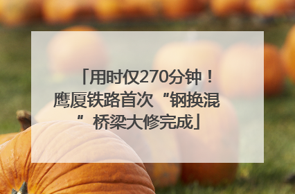 用时仅270分钟！鹰厦铁路首次“钢换混”桥梁大修完成