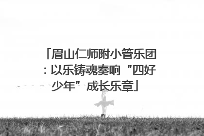 眉山仁师附小管乐团：以乐铸魂奏响“四好少年”成长乐章