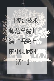 福建技术师范学院上演“舌尖上的中印尼对话”