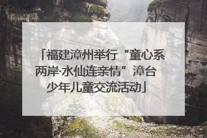 福建漳州举行“童心系两岸·水仙连亲情”漳台少年儿童交流活动