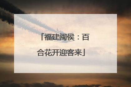 福建闽侯：百合花开迎客来