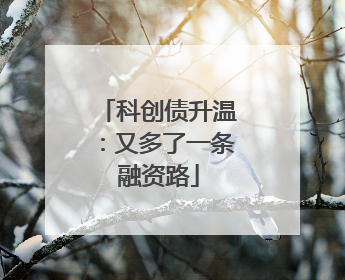 科创债升温：又多了一条融资路