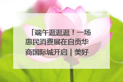 端午逛逛逛！一场惠民消费展在自贡华商国际城开启｜美好生活有“盐”味