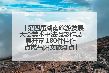 第四届湖南旅游发展大会美术书法摄影作品展开幕 180件佳作点燃岳阳文旅爆点