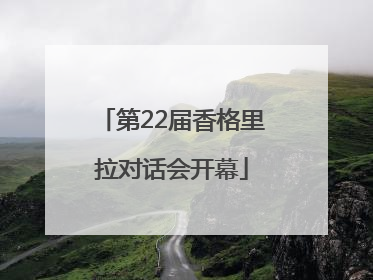 第22届香格里拉对话会开幕