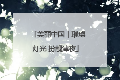 美丽中国｜璀璨灯光 扮靓津夜