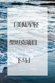 美陆军轻型坦克项目下马