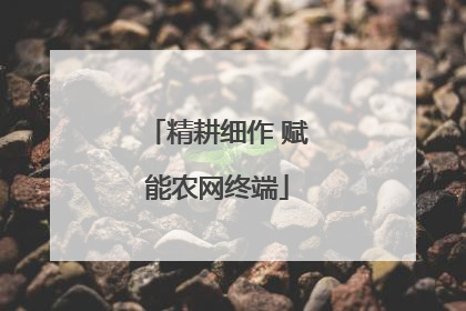 精耕细作 赋能农网终端