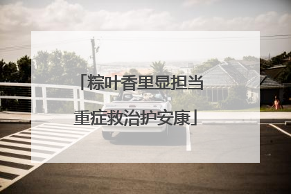粽叶香里显担当 重症救治护安康