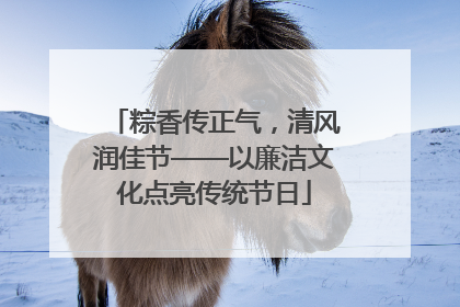 粽香传正气，清风润佳节——以廉洁文化点亮传统节日