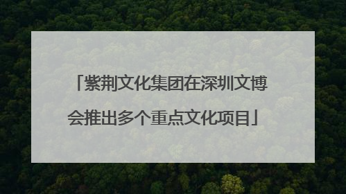 紫荆文化集团在深圳文博会推出多个重点文化项目