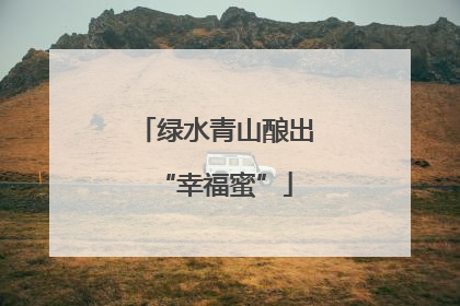 绿水青山酿出“幸福蜜”