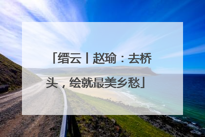 缙云丨赵瑜：去桥头，绘就最美乡愁