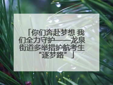 你们奔赴梦想 我们全力守护——龙泉街道多举措护航考生“逐梦路”