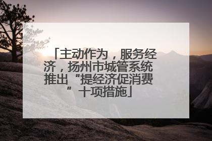 主动作为，服务经济，扬州市城管系统推出“提经济促消费”十项措施