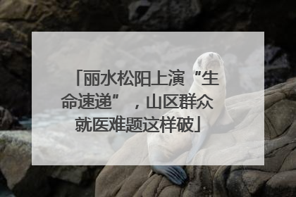 丽水松阳上演“生命速递”，山区群众就医难题这样破