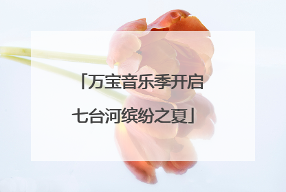 万宝音乐季开启七台河缤纷之夏