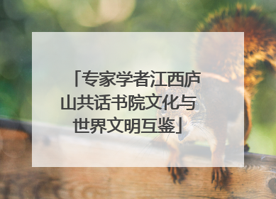 专家学者江西庐山共话书院文化与世界文明互鉴