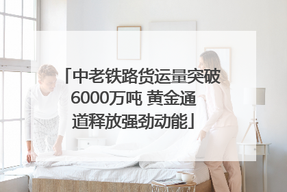 中老铁路货运量突破6000万吨 黄金通道释放强劲动能