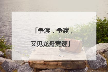 争渡，争渡，又见龙舟竞速