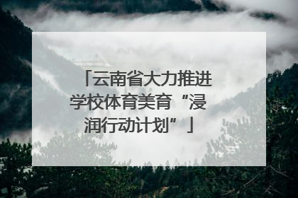 云南省大力推进学校体育美育“浸润行动计划”