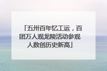 五卅百年忆工运，百团万人观龙陵活动参观人数创历史新高