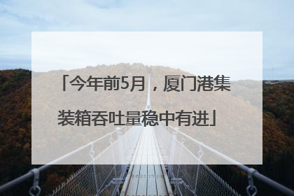 今年前5月，厦门港集装箱吞吐量稳中有进