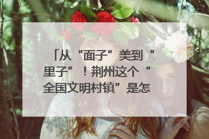 从“面子”美到“里子”！荆州这个“全国文明村镇”是怎样炼成的？