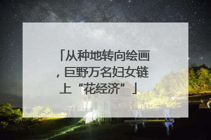 从种地转向绘画，巨野万名妇女链上“花经济”
