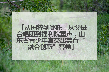 从国粹到哪吒，从父母合唱团到福利院童声：山东省青少年宫交出美育“融合创新”答卷