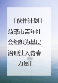 伙伴计划│菏泽市青年社会组织为基层治理注入青春力量