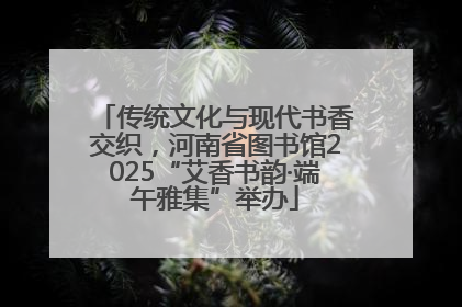 传统文化与现代书香交织，河南省图书馆2025“艾香书韵·端午雅集”举办