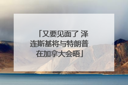 又要见面了 泽连斯基将与特朗普在加拿大会晤