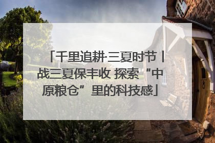 千里追耕·三夏时节丨战三夏保丰收 探索“中原粮仓”里的科技感