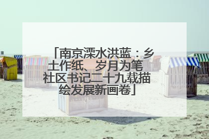 南京溧水洪蓝：乡土作纸、岁月为笔 社区书记二十九载描绘发展新画卷