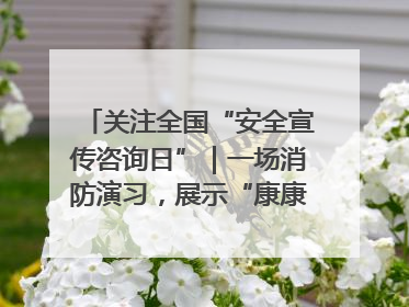 关注全国“安全宣传咨询日”｜一场消防演习，展示“康康”应急实力