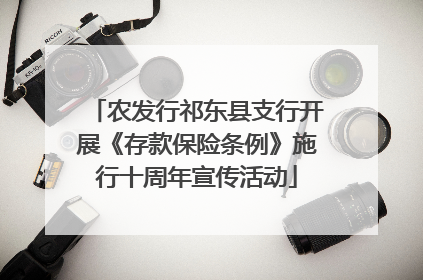 农发行祁东县支行开展《存款保险条例》施行十周年宣传活动