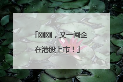 刚刚，又一闽企在港股上市！