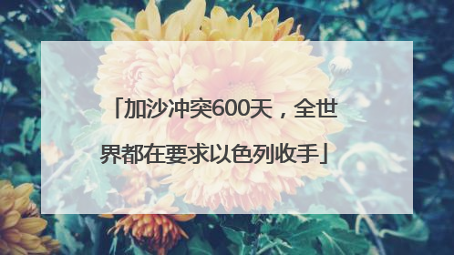 加沙冲突600天，全世界都在要求以色列收手