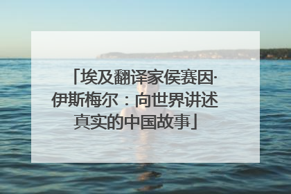埃及翻译家侯赛因·伊斯梅尔：向世界讲述真实的中国故事