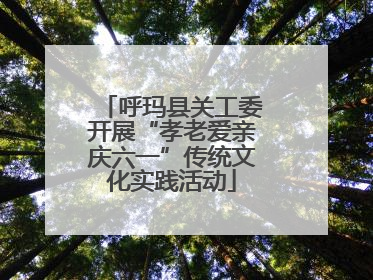 呼玛县关工委开展“孝老爱亲庆六一”传统文化实践活动